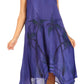 Sakkas Tinna Women's Casual Sleeveless Tank Flare Midi Boho Print Dress Cover-up