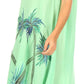 Sakkas Tinna Women's Casual Sleeveless Tank Flare Midi Boho Print Dress Cover-up