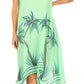 Sakkas Tinna Women's Casual Sleeveless Tank Flare Midi Boho Print Dress Cover-up