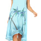 Sakkas Tinna Women's Casual Sleeveless Tank Flare Midi Boho Print Dress Cover-up