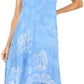 Sakkas Tinna Women's Casual Sleeveless Tank Flare Midi Boho Print Dress Cover-up