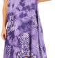 Sakkas Tinna Women's Casual Sleeveless Tank Flare Midi Boho Print Dress Cover-up