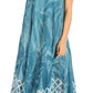 Sakkas Arema Women's Casual Summer Sleeveless Caftan Maxi Tent Dress Batik Loose