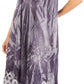 Sakkas Arema Women's Casual Summer Sleeveless Caftan Maxi Tent Dress Batik Loose