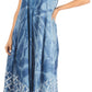 Sakkas Arema Women's Casual Summer Sleeveless Caftan Maxi Tent Dress Batik Loose