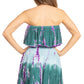 Boho Summer Women's Sun Dress with Smock Elastic and Strapless Design - Sakkas Tami