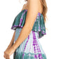 Boho Summer Women's Sun Dress with Smock Elastic and Strapless Design - Sakkas Tami