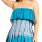 Boho Summer Women's Sun Dress with Smock Elastic and Strapless Design - Sakkas Tami