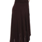 Sakkas Soft Jersey Feel Solid Color Strapless High Low Dress / Skirt