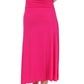 Sakkas Soft Jersey Feel Solid Color Strapless High Low Dress / Skirt