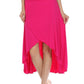 Sakkas Soft Jersey Feel Solid Color Strapless High Low Dress / Skirt
