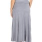 Sakkas Soft Jersey Feel Solid Color Strapless High Low Dress / Skirt