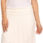 Sakkas Soft Jersey Feel Solid Color Strapless High Low Dress / Skirt