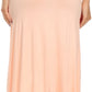 Sakkas Soft Jersey Feel Solid Color Strapless High Low Dress / Skirt
