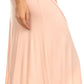 Sakkas Soft Jersey Feel Solid Color Strapless High Low Dress / Skirt