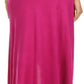 Sakkas Soft Jersey Feel Solid Color Strapless High Low Dress / Skirt