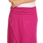 Sakkas Soft Jersey Feel Solid Color Strapless High Low Dress / Skirt