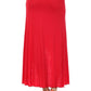 Sakkas Soft Jersey Feel Solid Color Strapless High Low Dress / Skirt