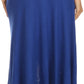 Sakkas Soft Jersey Feel Solid Color Strapless High Low Dress / Skirt