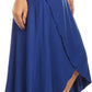 Sakkas Soft Jersey Feel Solid Color Strapless High Low Dress / Skirt