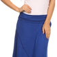 Sakkas Soft Jersey Feel Solid Color Strapless High Low Dress / Skirt