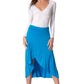 Sakkas Soft Jersey Feel Solid Color Strapless High Low Dress / Skirt