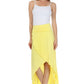 Sakkas Soft Jersey Feel Solid Color Strapless High Low Dress / Skirt