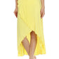 Sakkas Soft Jersey Feel Solid Color Strapless High Low Dress / Skirt