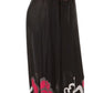 Sakkas Big Flower Graphic Print V-neck Cap Sleeve Empire Waist Long Dress