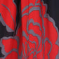 Sakkas Big Flower Graphic Print V-neck Cap Sleeve Empire Waist Long Dress