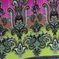 Sakkas Paisley Graphic Print Beaded Halter Smocked Bodice Maxi Dress