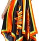 Diamond Flower Satin Feel Beaded Halter Smocked Bodice Handkerchief Hem Dress