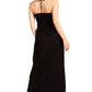 Sakkas Soft Jersey Feel Solid Color Smocked Bodice String Halter Long Dress