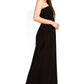 Sakkas Soft Jersey Feel Solid Color Smocked Bodice String Halter Long Dress