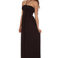 Sakkas Soft Jersey Feel Solid Color Smocked Bodice String Halter Long Dress