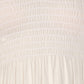 Sakkas Soft Jersey Feel Solid Color Smocked Bodice String Halter Long Dress