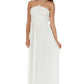 Sakkas Soft Jersey Feel Solid Color Smocked Bodice String Halter Long Dress