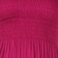 Sakkas Soft Jersey Feel Solid Color Smocked Bodice String Halter Long Dress
