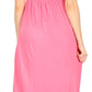 Sakkas Soft Jersey Feel Solid Color Smocked Bodice String Halter Long Dress