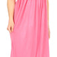 Sakkas Soft Jersey Feel Solid Color Smocked Bodice String Halter Long Dress