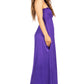 Sakkas Soft Jersey Feel Solid Color Smocked Bodice String Halter Long Dress