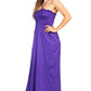 Sakkas Soft Jersey Feel Solid Color Smocked Bodice String Halter Long Dress