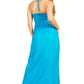 Sakkas Soft Jersey Feel Solid Color Smocked Bodice String Halter Long Dress