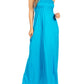 Sakkas Soft Jersey Feel Solid Color Smocked Bodice String Halter Long Dress