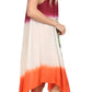 Sakkas Mia Butterfly Color Block Caftan Dress
