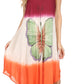 Sakkas Mia Butterfly Color Block Caftan Dress