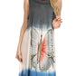 Sakkas Mia Butterfly Color Block Caftan Dress