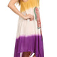 Sakkas Mia Butterfly Color Block Caftan Dress