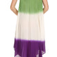 Sakkas Mia Butterfly Color Block Caftan Dress