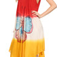 Sakkas Mia Butterfly Color Block Caftan Dress